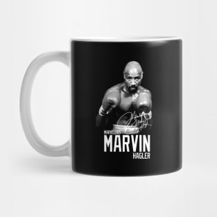 Marvelous Marvin Hagler Boxing Legend Signature Vintage Retro 80s 90s Bootleg Rap Style Mug